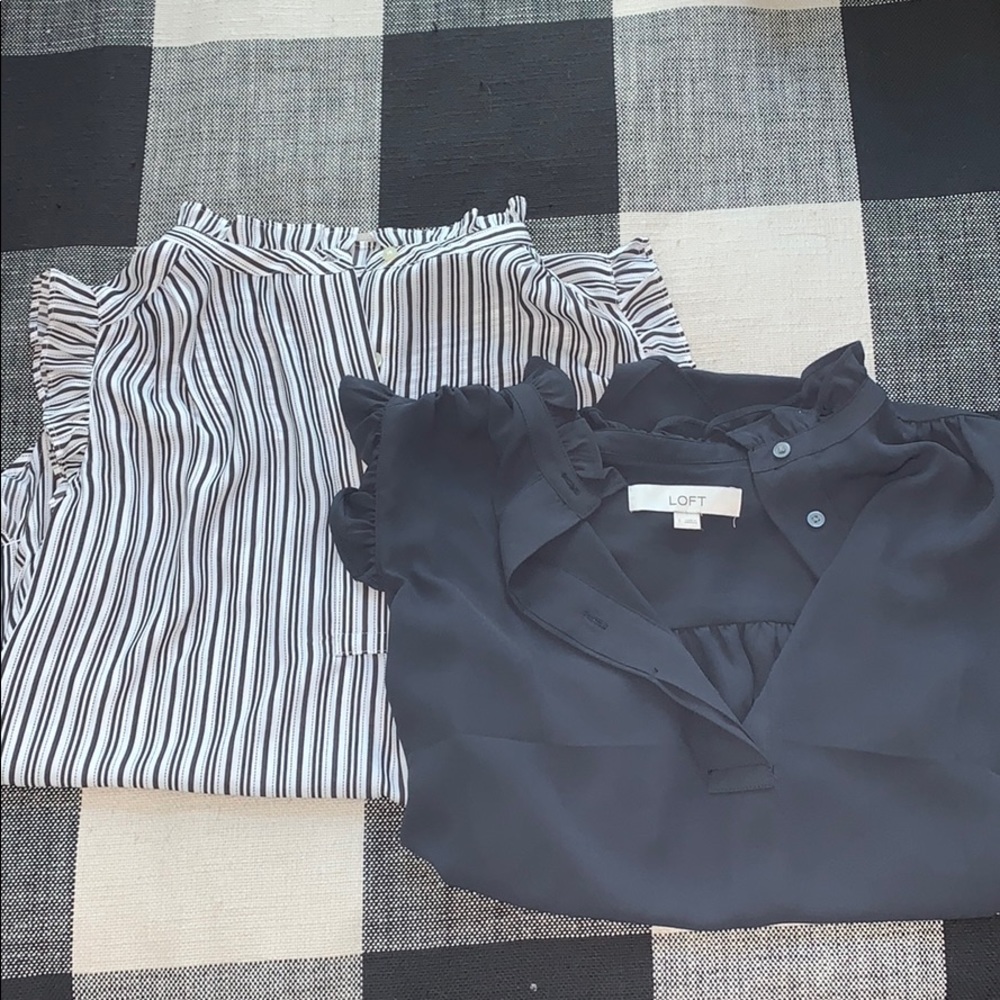 Two high neck Loft work tanks